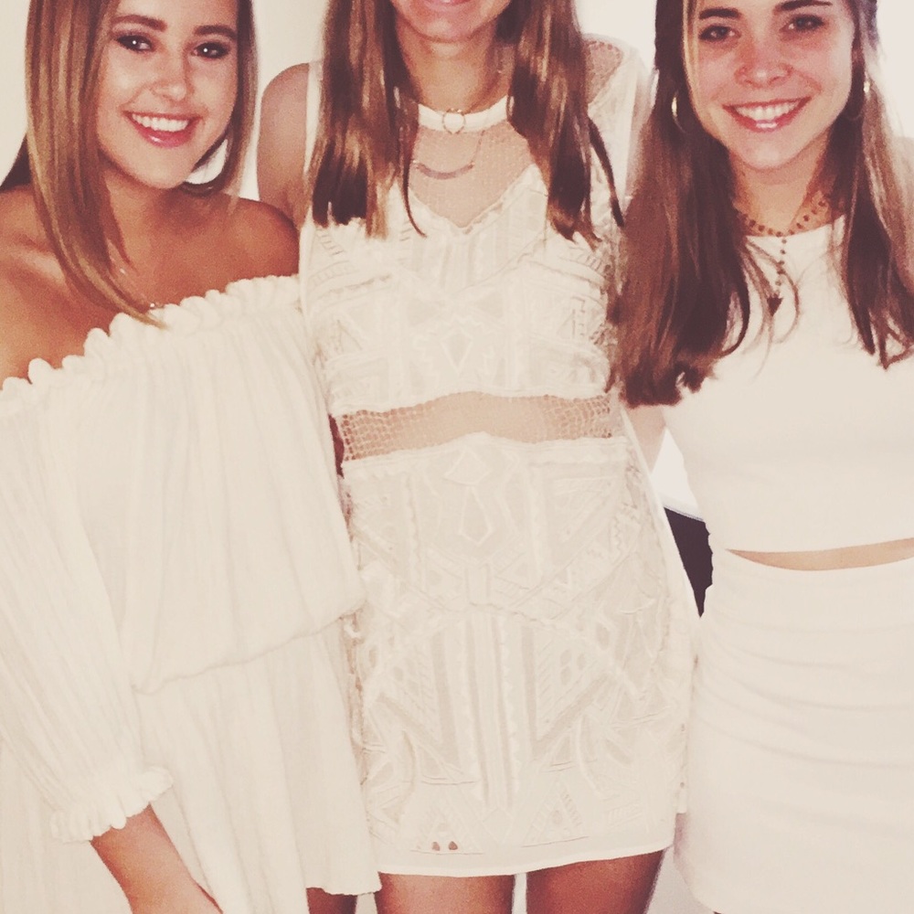 cleobella cutout white dress